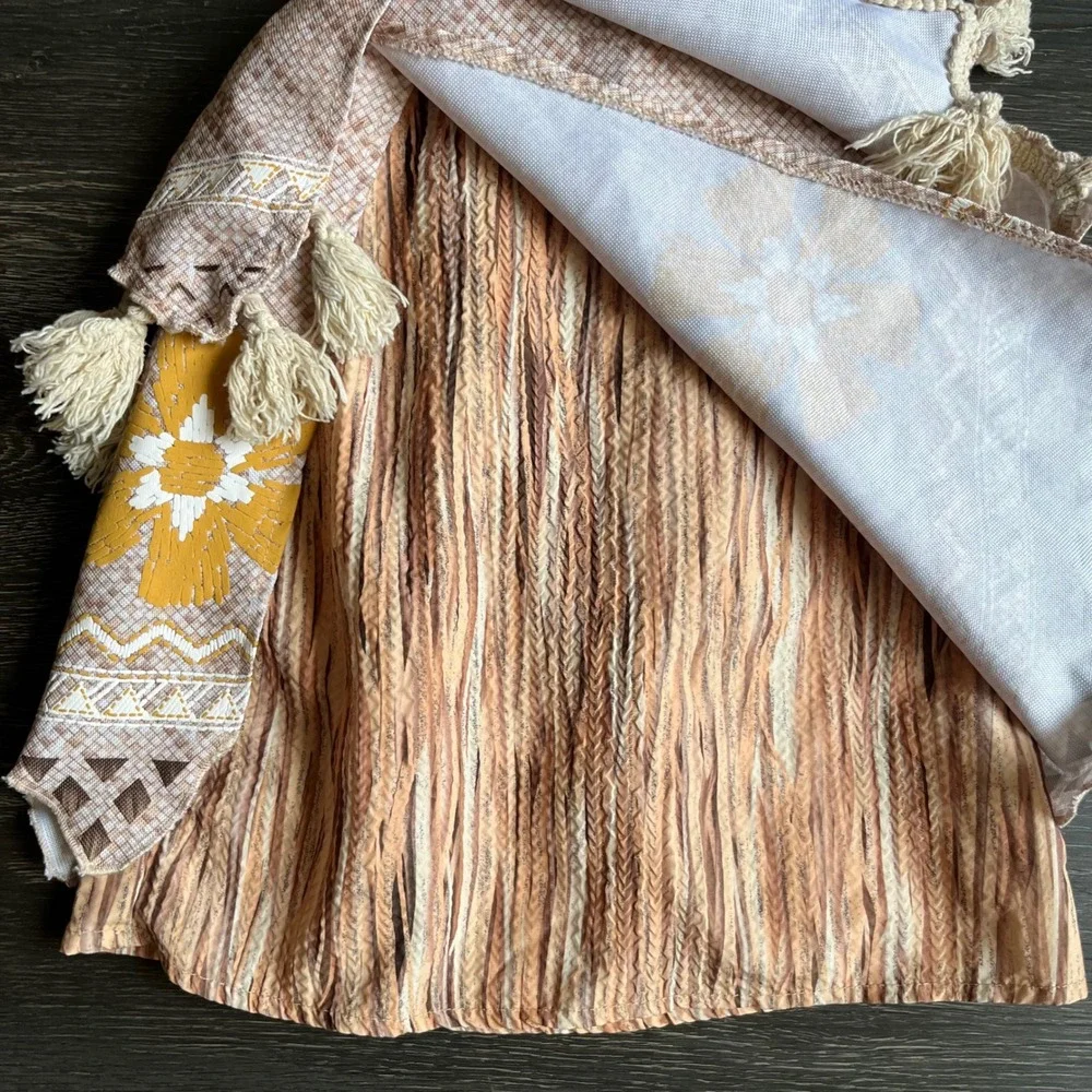 Disney Moana Toddler Costume Skirt‎ Brown Fringe Size 3T